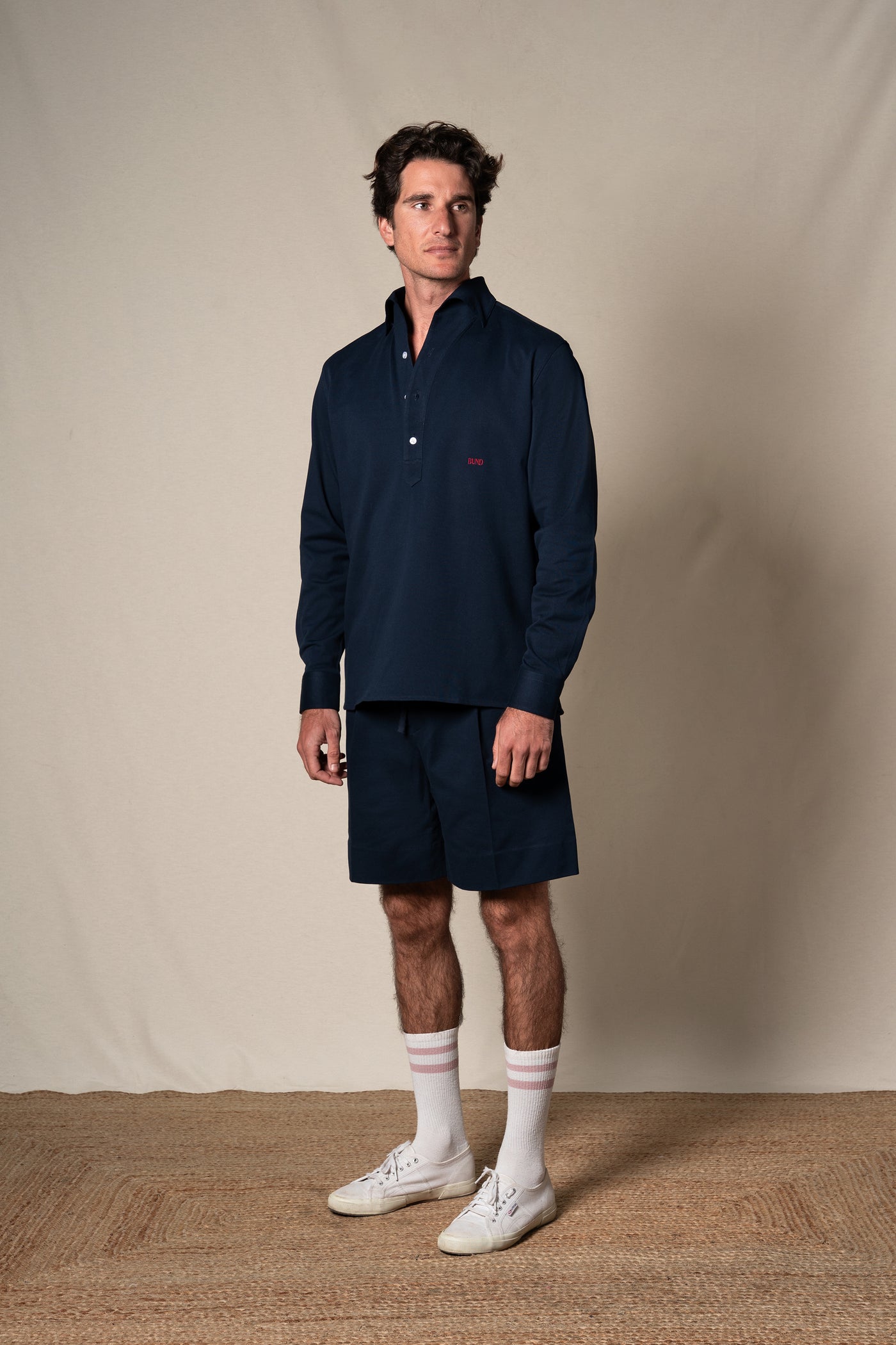 Dark Navy Plain Polo Casual Shirt