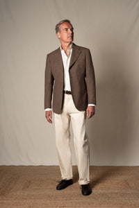 Brown Hopsack Tailoring Jacket — look completo BUND, Costa Vice Spring Summer 26