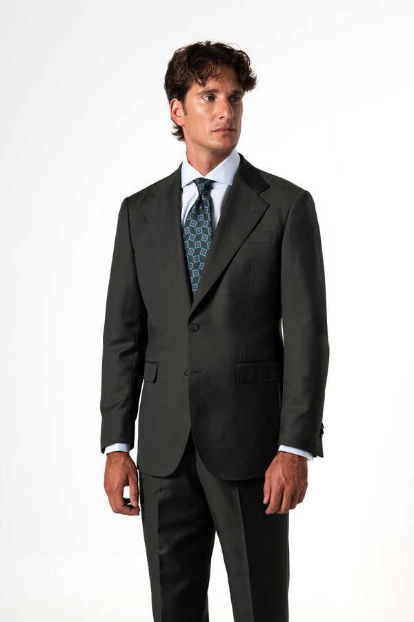 Plain Wool Vison Suit