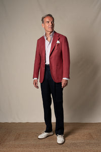 Strawberry Plain Linen Tailoring Jacket — look completo BUND, Costa Vice Spring Summer 26