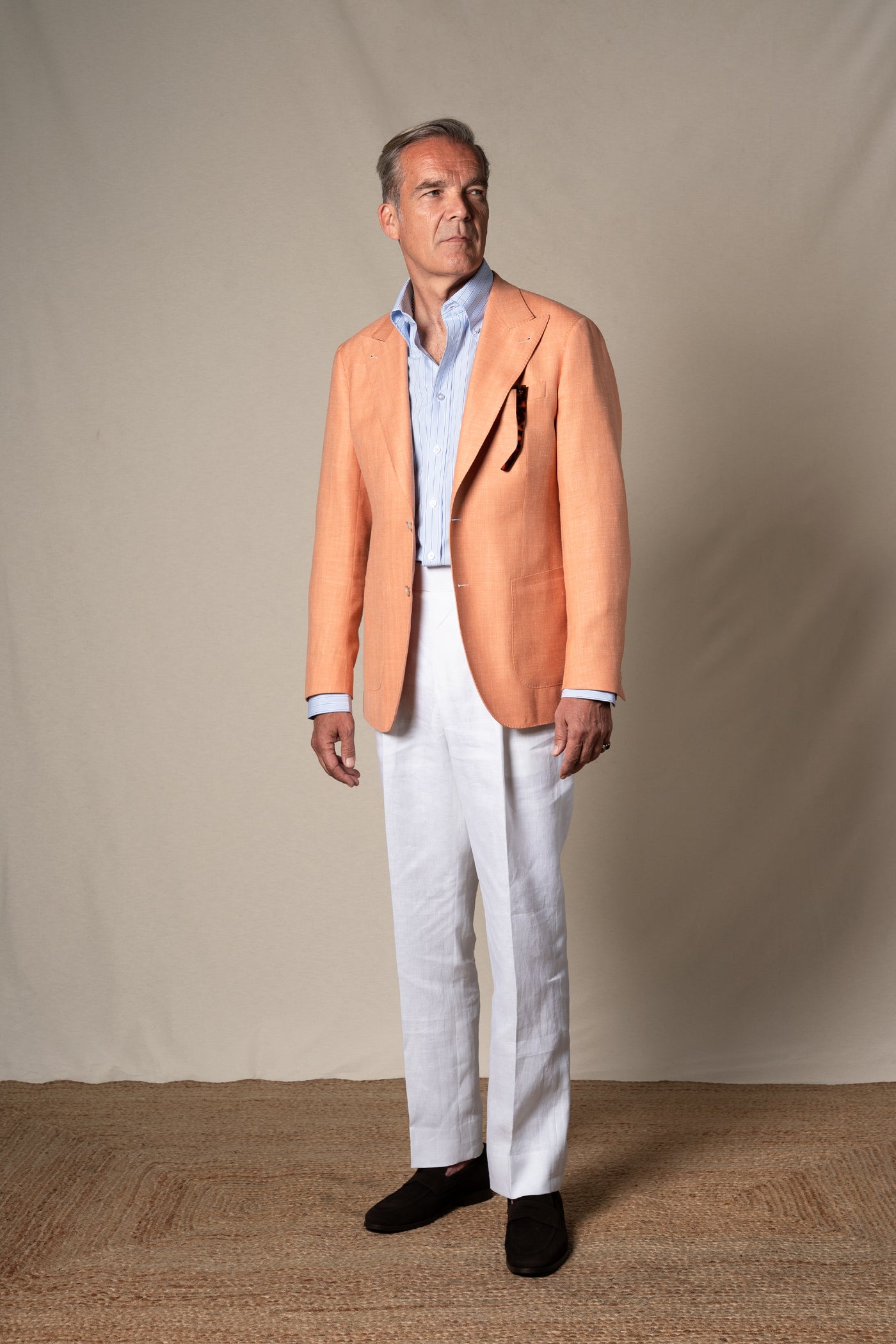 Orange Herringbone Tailoring Jacket — look completo BUND, Costa Vice Spring Summer 26