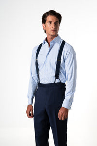 Stripes Blue Business Shirt
