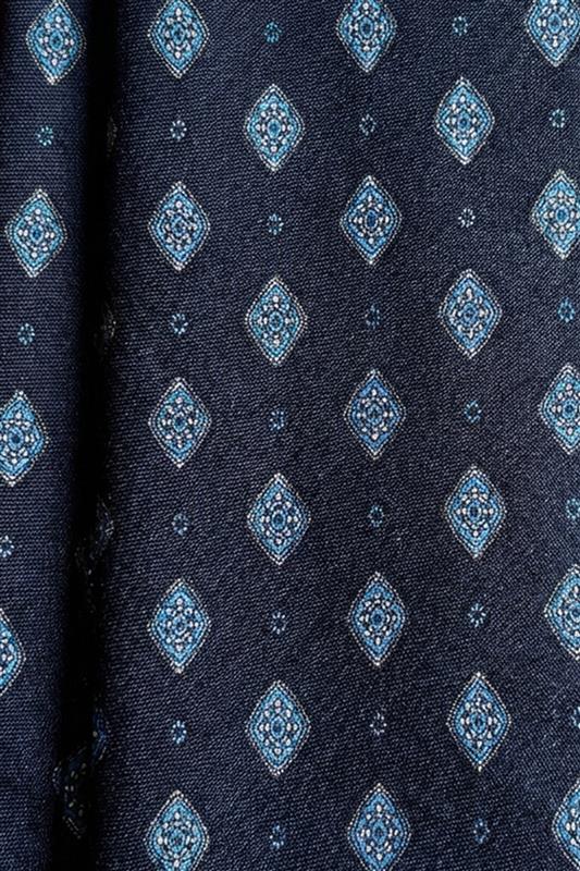Corbata Special Diamonds Navy de seda - BUND