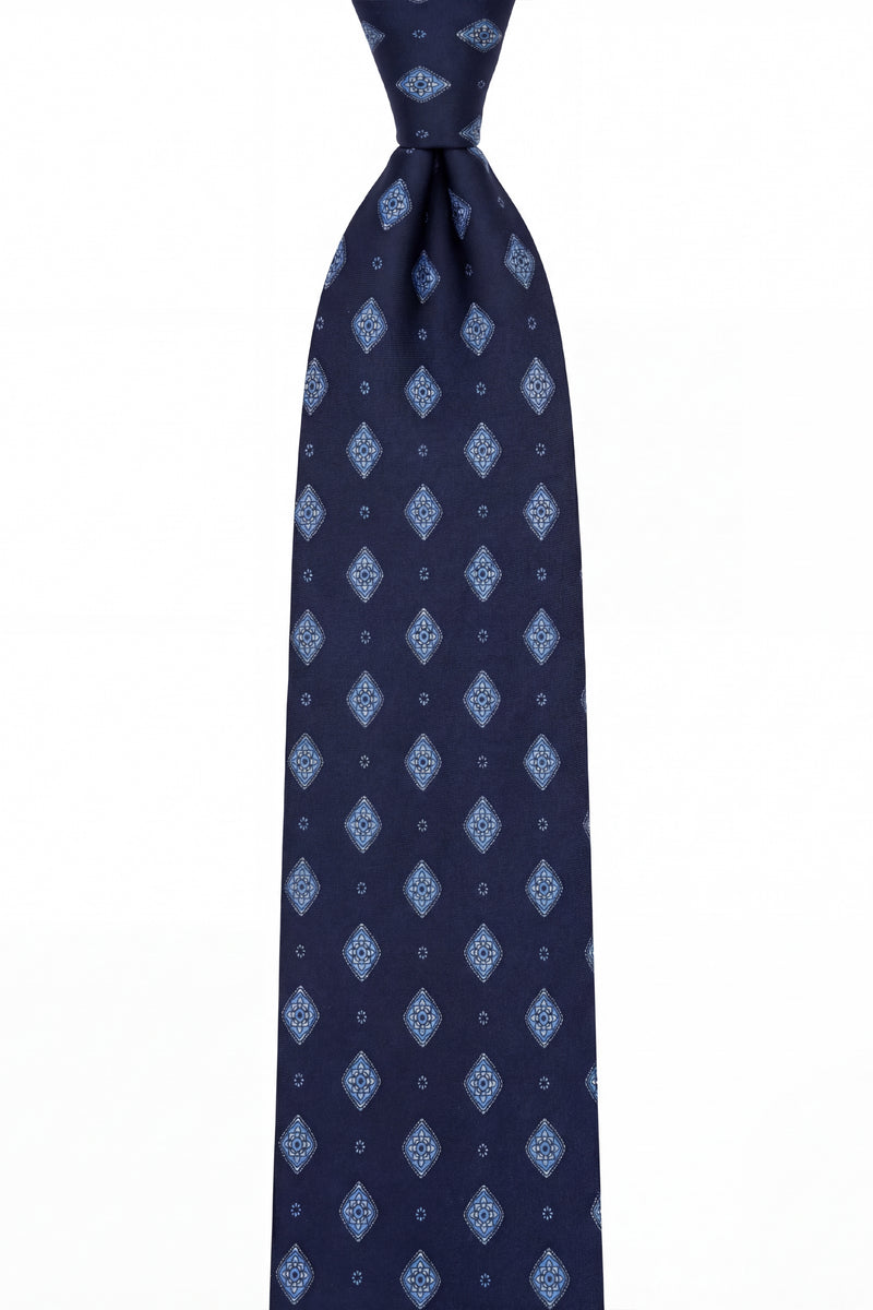 Corbata Special Diamonds Navy de seda - BUND