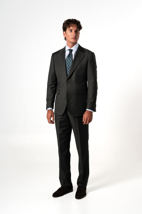 Plain Wool Vison Suit