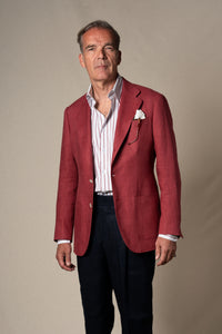 Strawberry Plain Linen Tailoring Jacket