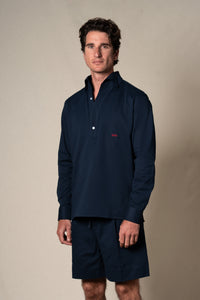 Dark Navy Plain Polo Casual Shirt