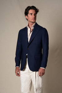 Navy Wool Teba — sastreria a medida BUND, lookbook Costa Vice Spring Summer 26