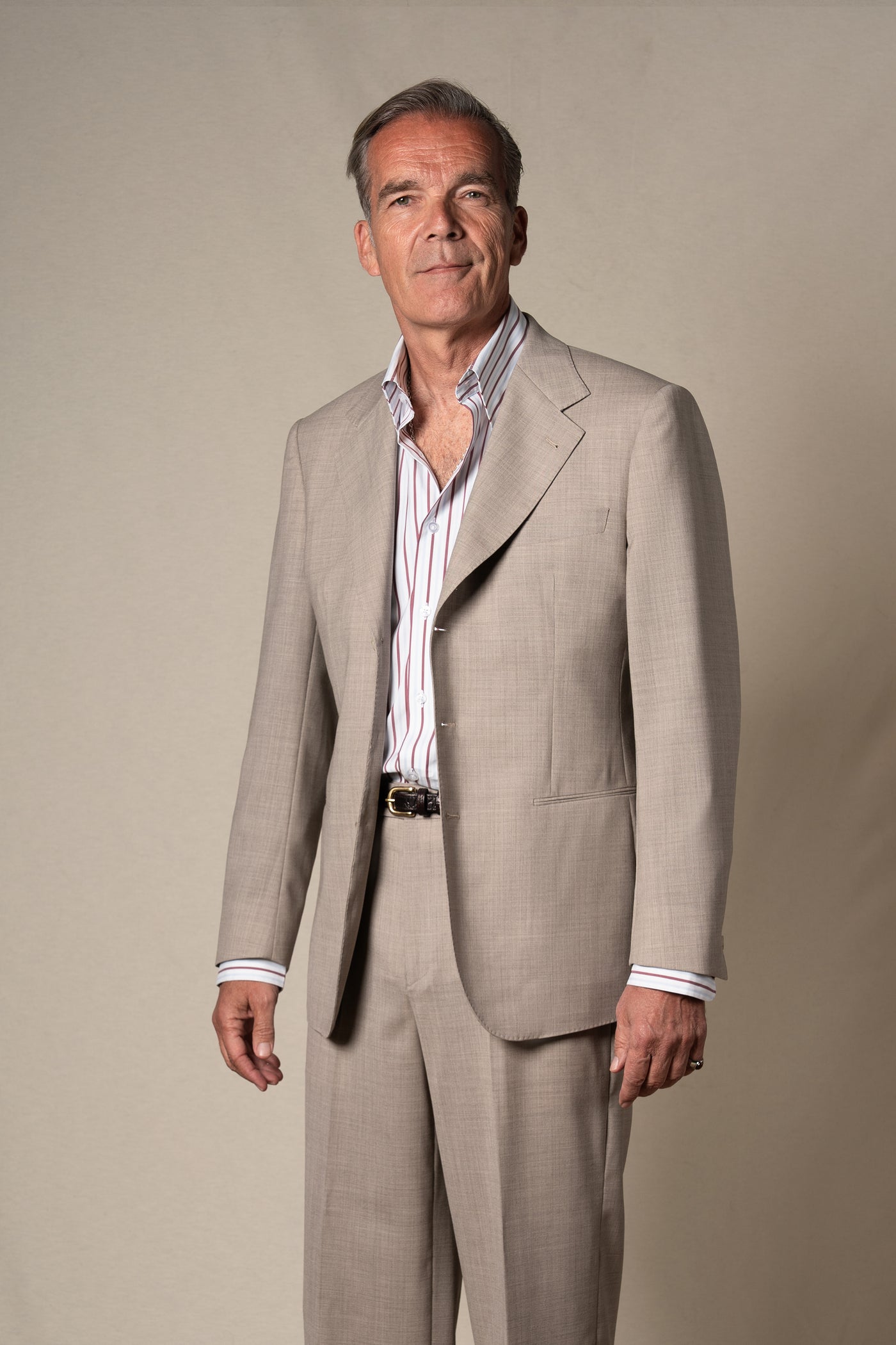 Bison Hopsack Suit — detalle del tejido, BUND Costa Vice SS26