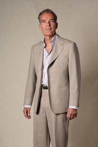 Bison Hopsack Suit — detalle del tejido, BUND Costa Vice SS26