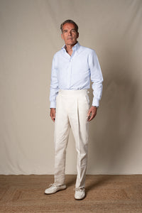 Blue Stripes Oxford Casual Shirt — look completo BUND, Costa Vice Spring Summer 26