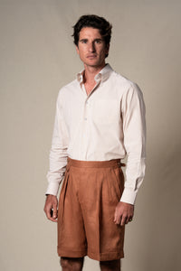 Yellow Stripes Seersucker Casual Shirt