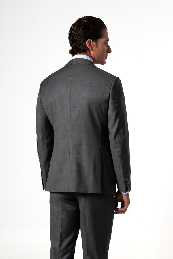 Plain Wool Light Grey Suit