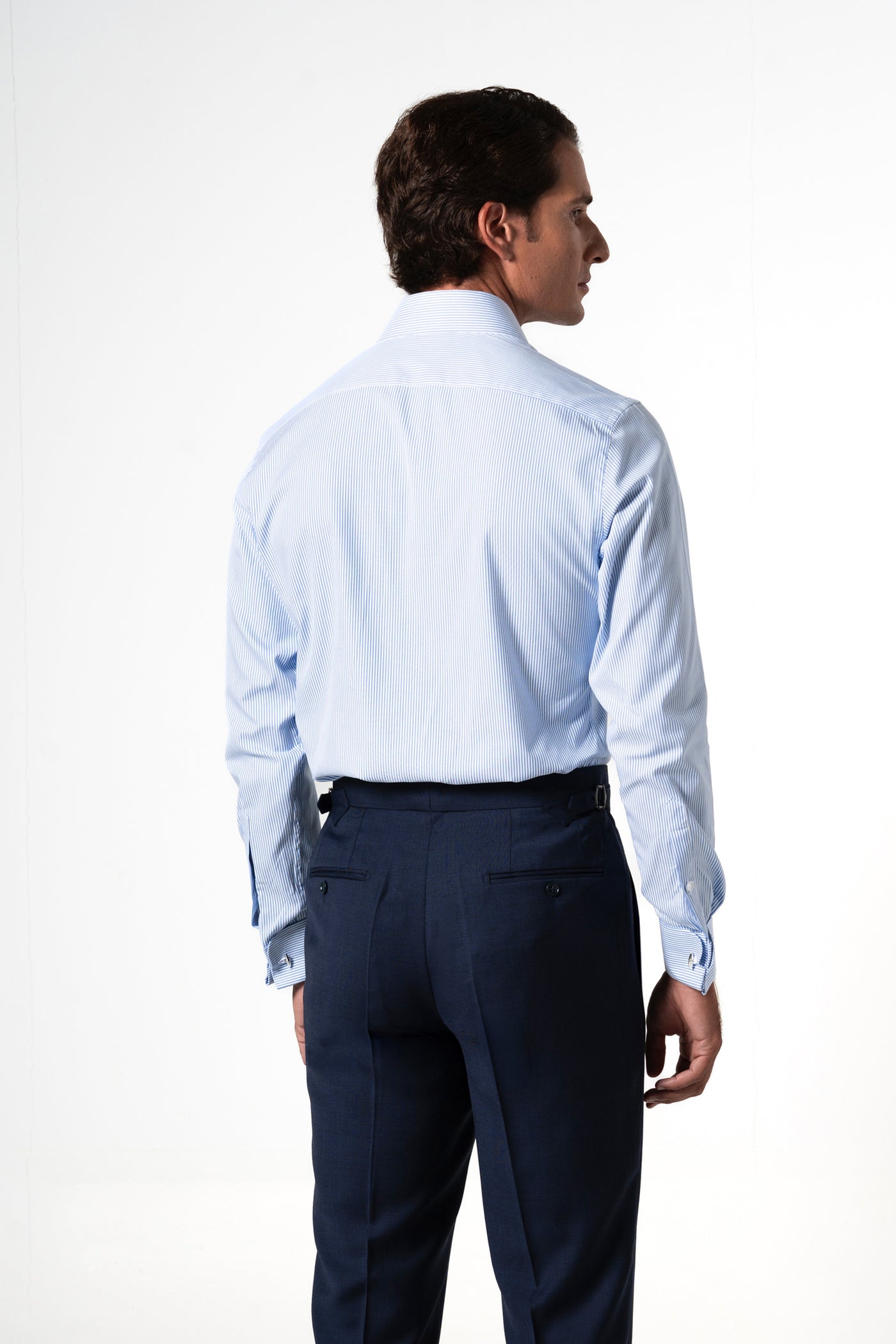 Stripes Blue Business Shirt