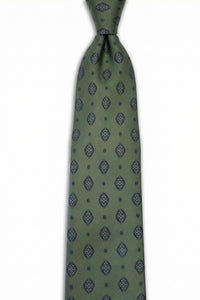 Corbata Special Diamonds Green de seda - BUND