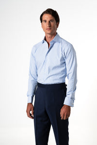 Stripes Blue Business Shirt