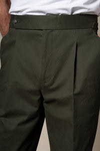 Khaki Plain Cotton Tailoring Pants — vista alternativa 2, BUND Costa Vice Spring Summer 26