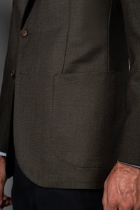 Moulin Dark Green Wool Blazer - Blazer a medida BUND