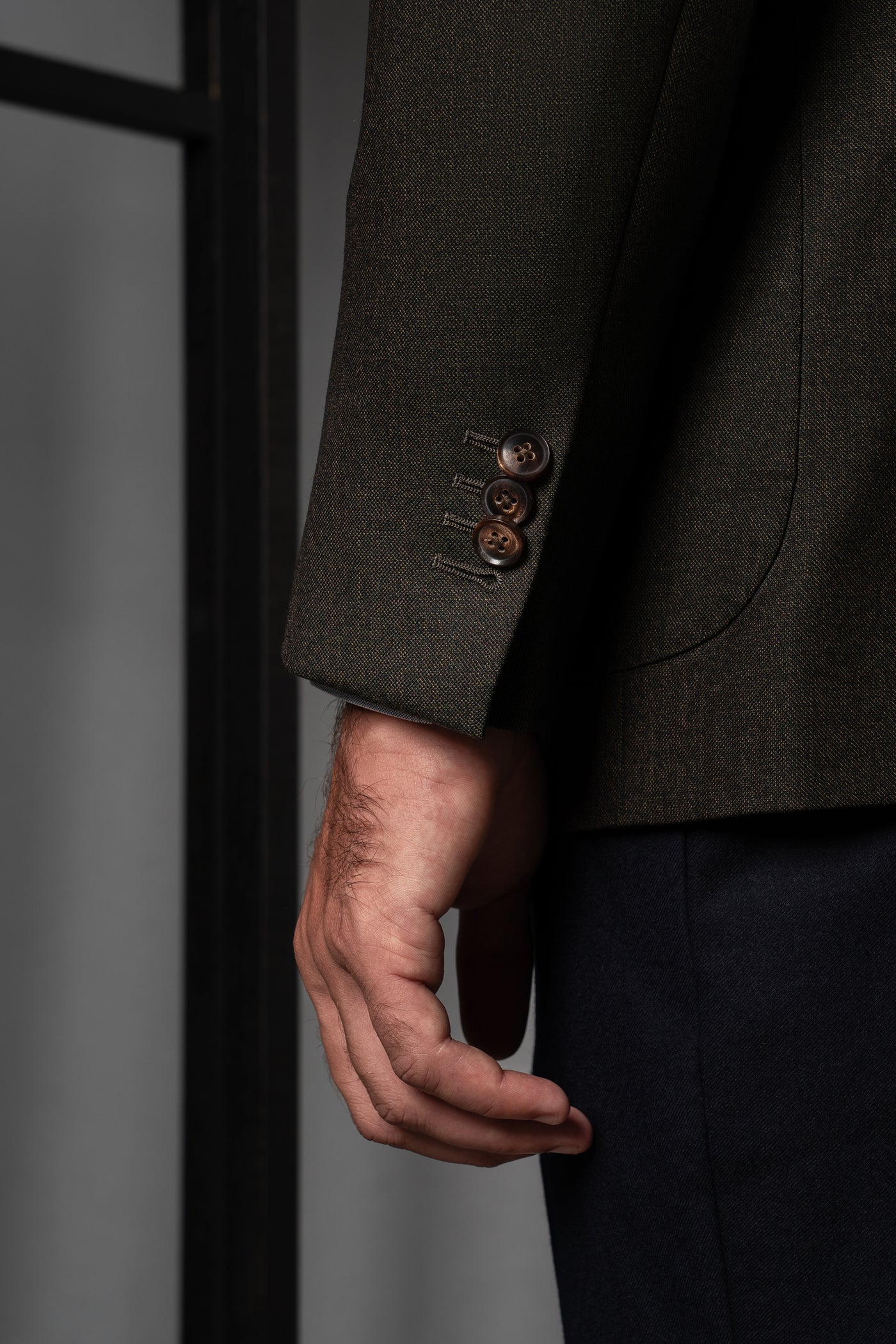 Moulin Dark Green Wool Blazer - Blazer a medida BUND