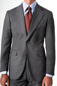 Plain Wool Light Grey Suit