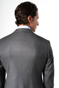 Plain Wool Light Grey Suit