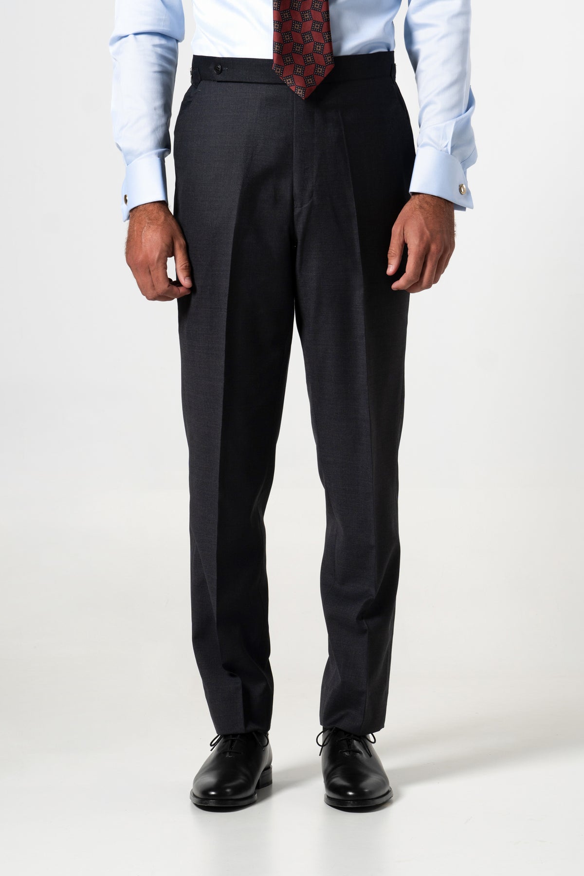 Plain Wool Dark Grey Suit