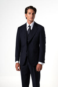 Fil a fil Stone Gray Wool Suit