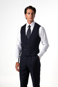 Fil a fil Stone Gray Wool Suit