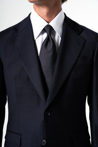 Plain Wool Dark Navy Suit