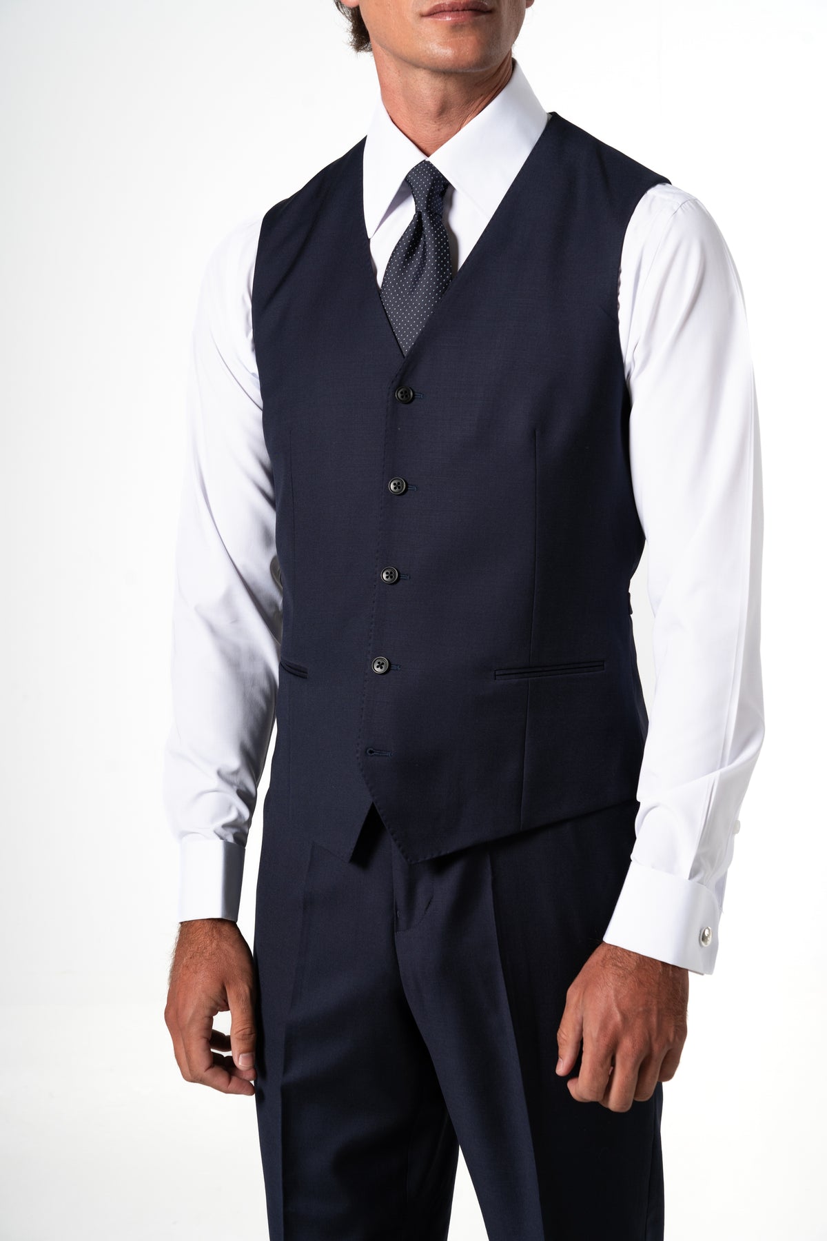 Fil a fil Stone Gray Wool Suit