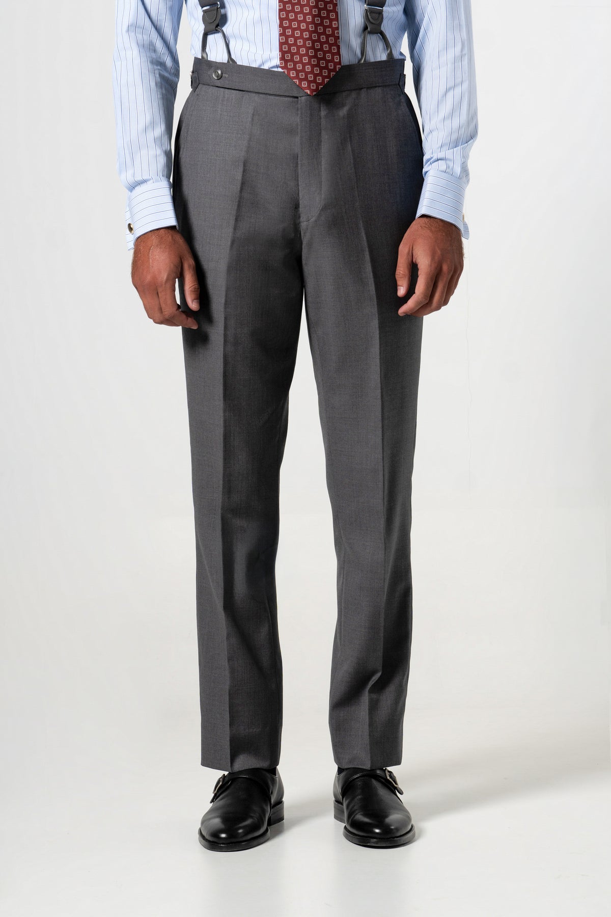 Fil a fil Stone Gray Wool Suit