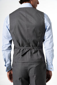 Fil a fil Stone Gray Wool Suit