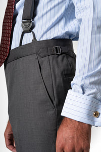 Plain Wool Light Grey Suit