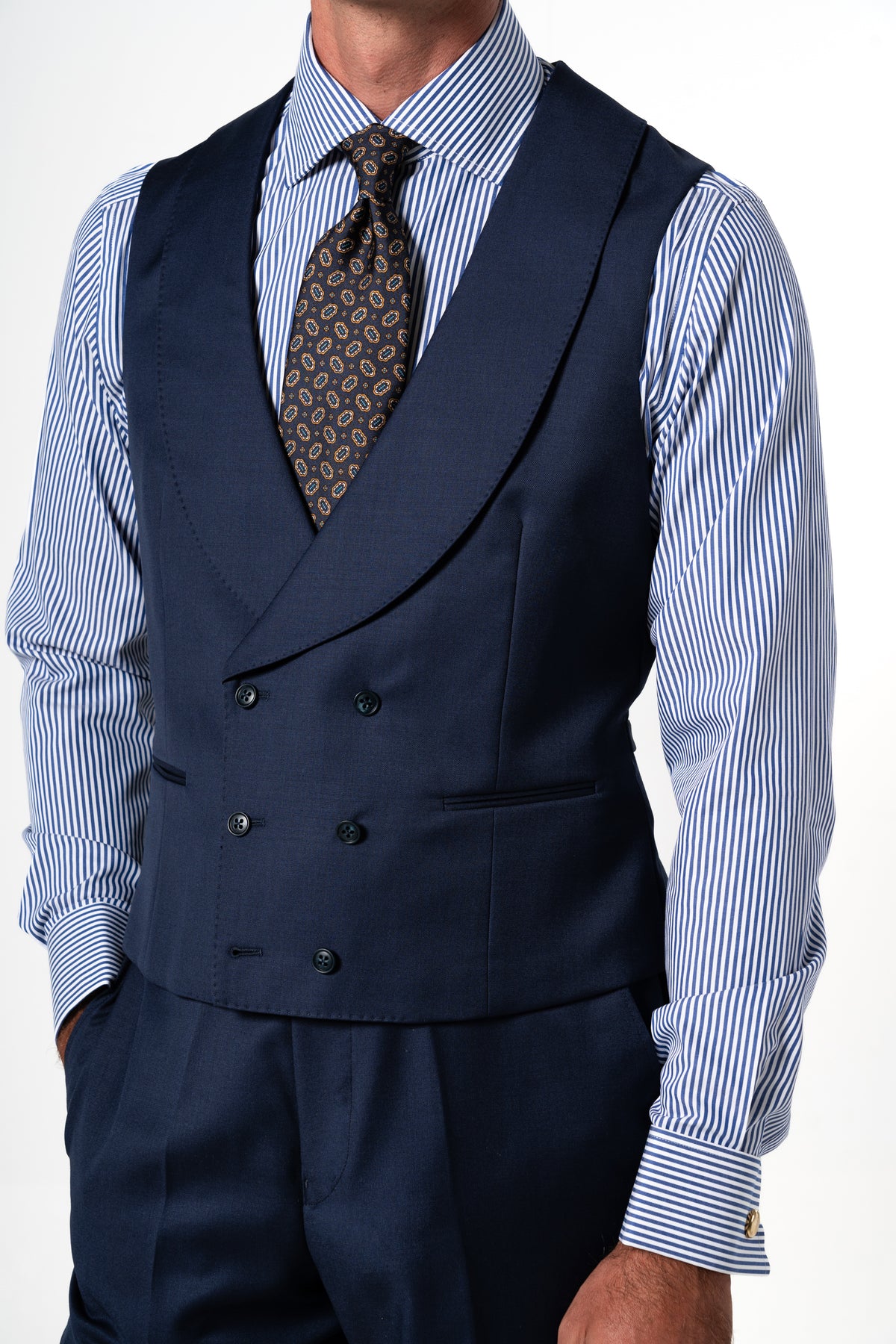 Fil a fil Stone Gray Wool Suit