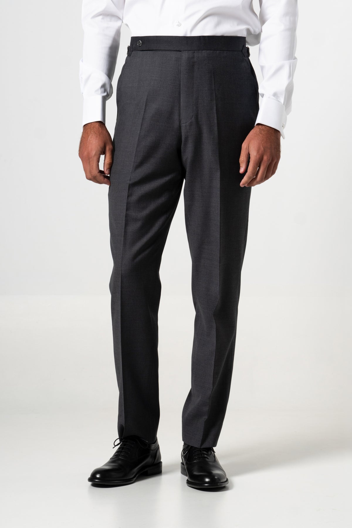 Plain Wool Stone Grey 3-Piece Suit