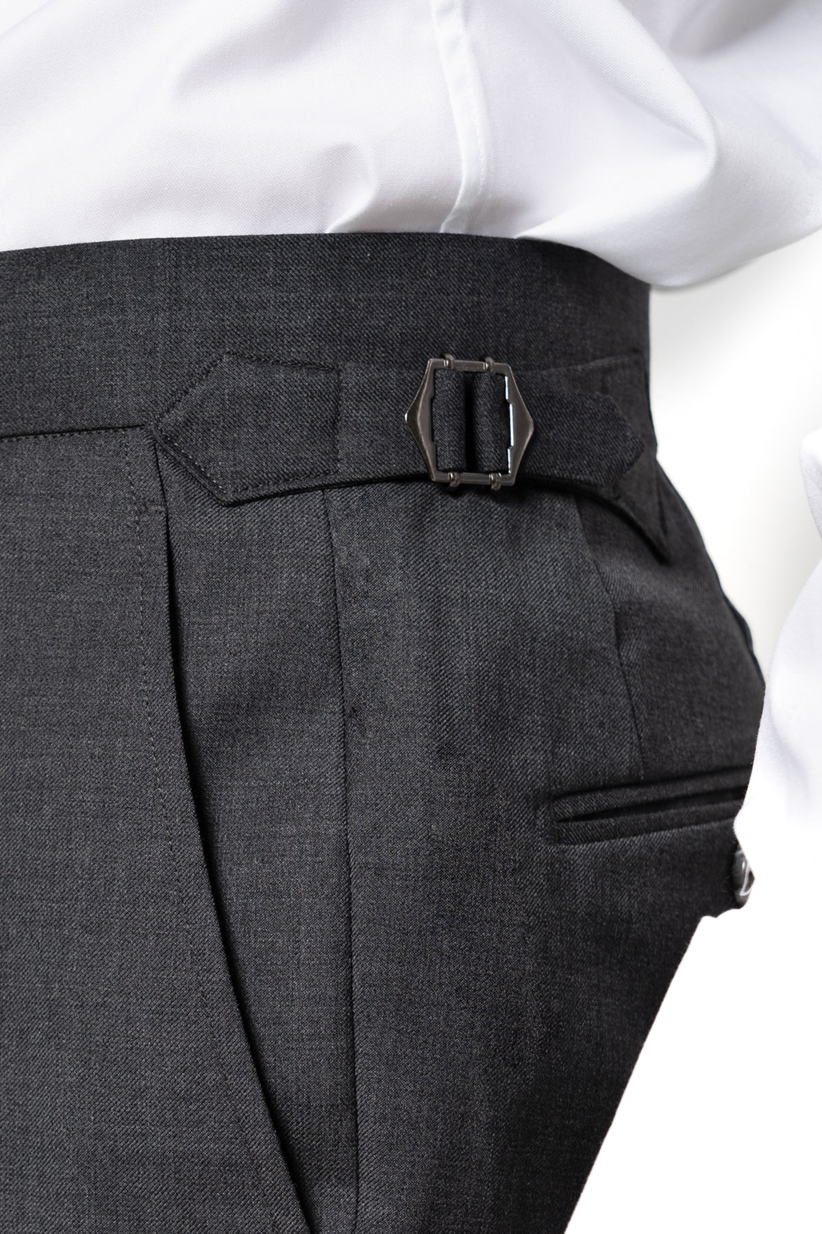 Plain Wool Stone Grey Suit