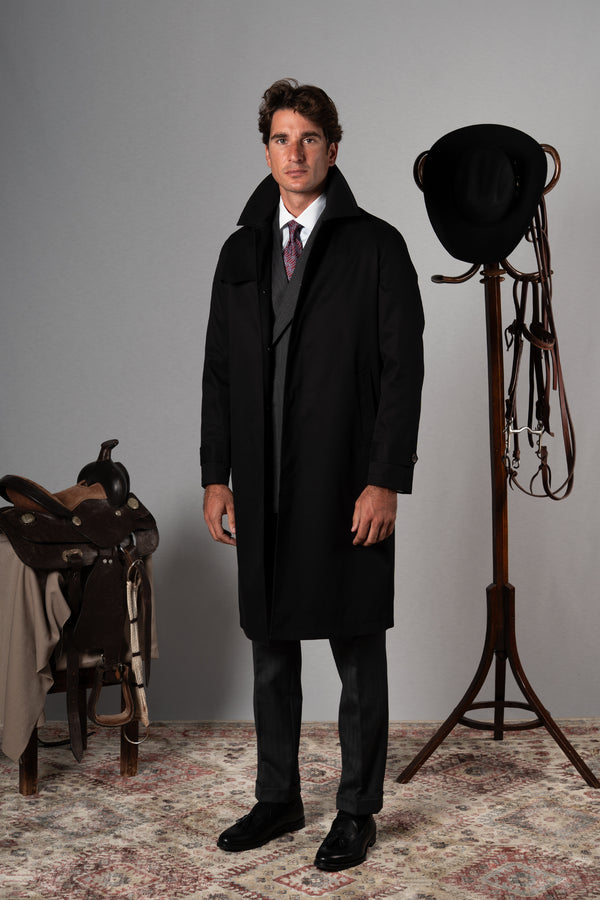 Black Western Rain Coat