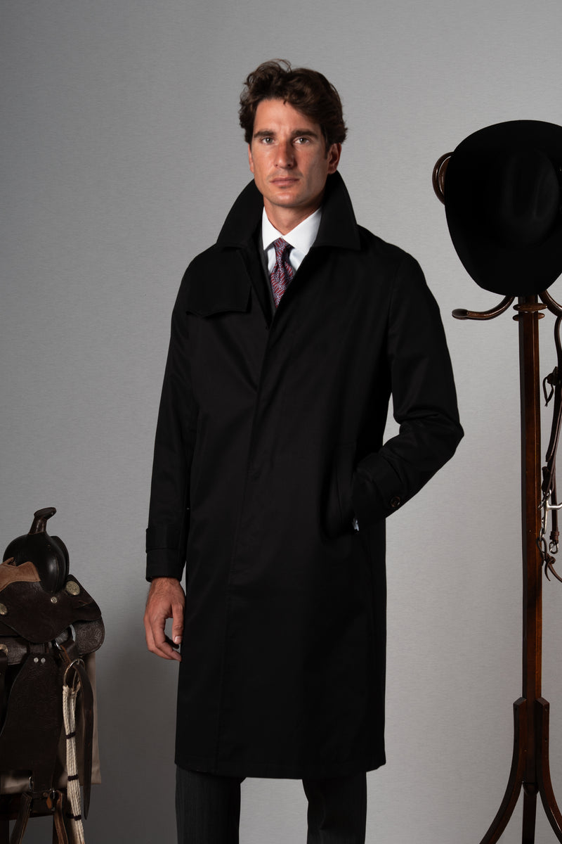 Black Western Rain Coat - Abrigo a medida BUND