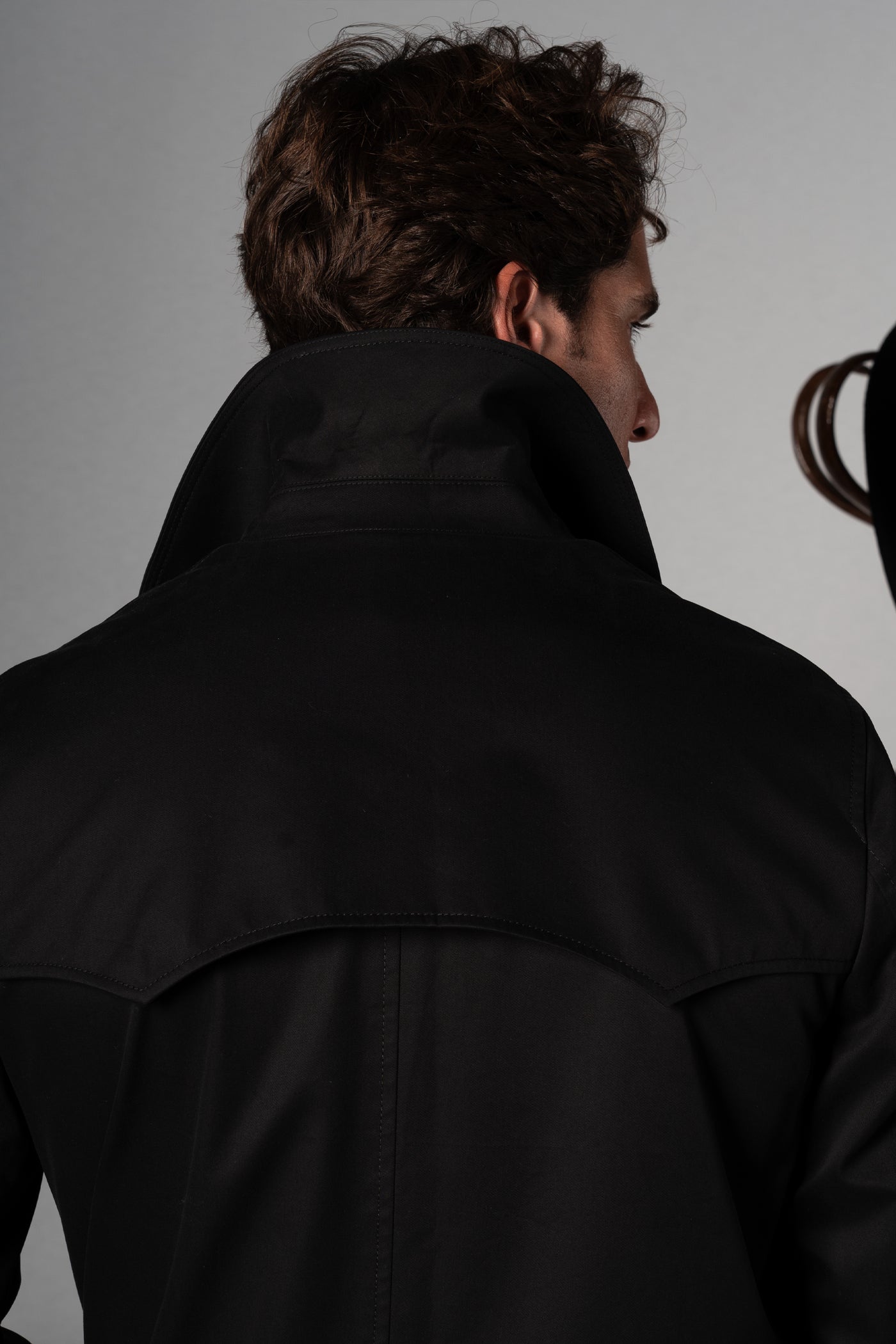 Black Western Rain Coat - Abrigo a medida BUND