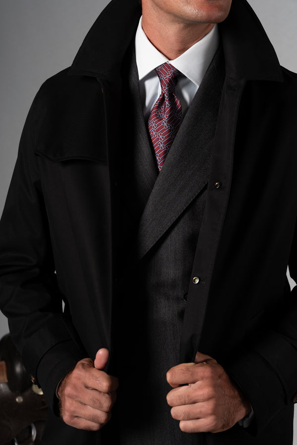 Black Western Rain Coat