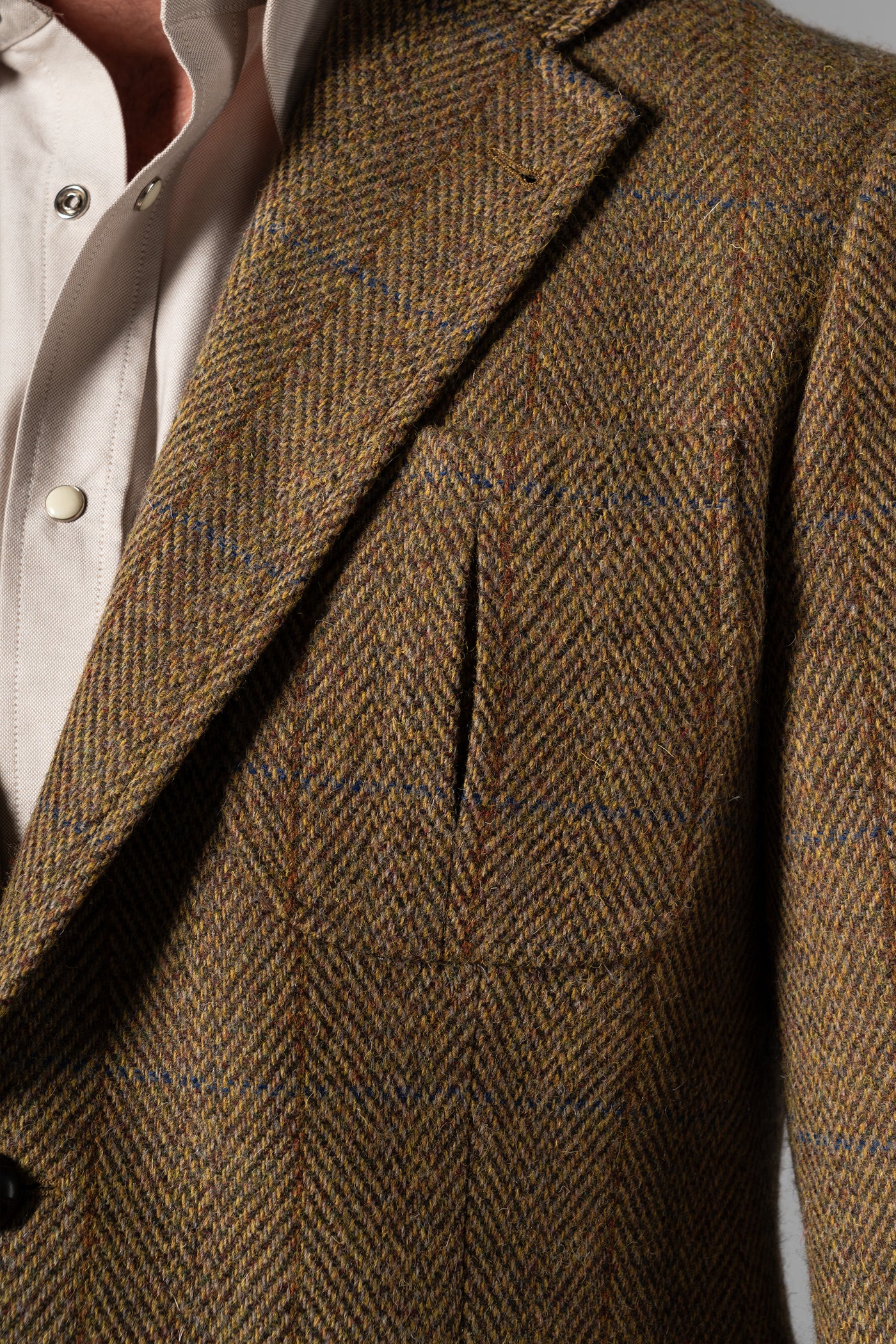 Mustard Tweed Blazer - Blazer a medida BUND