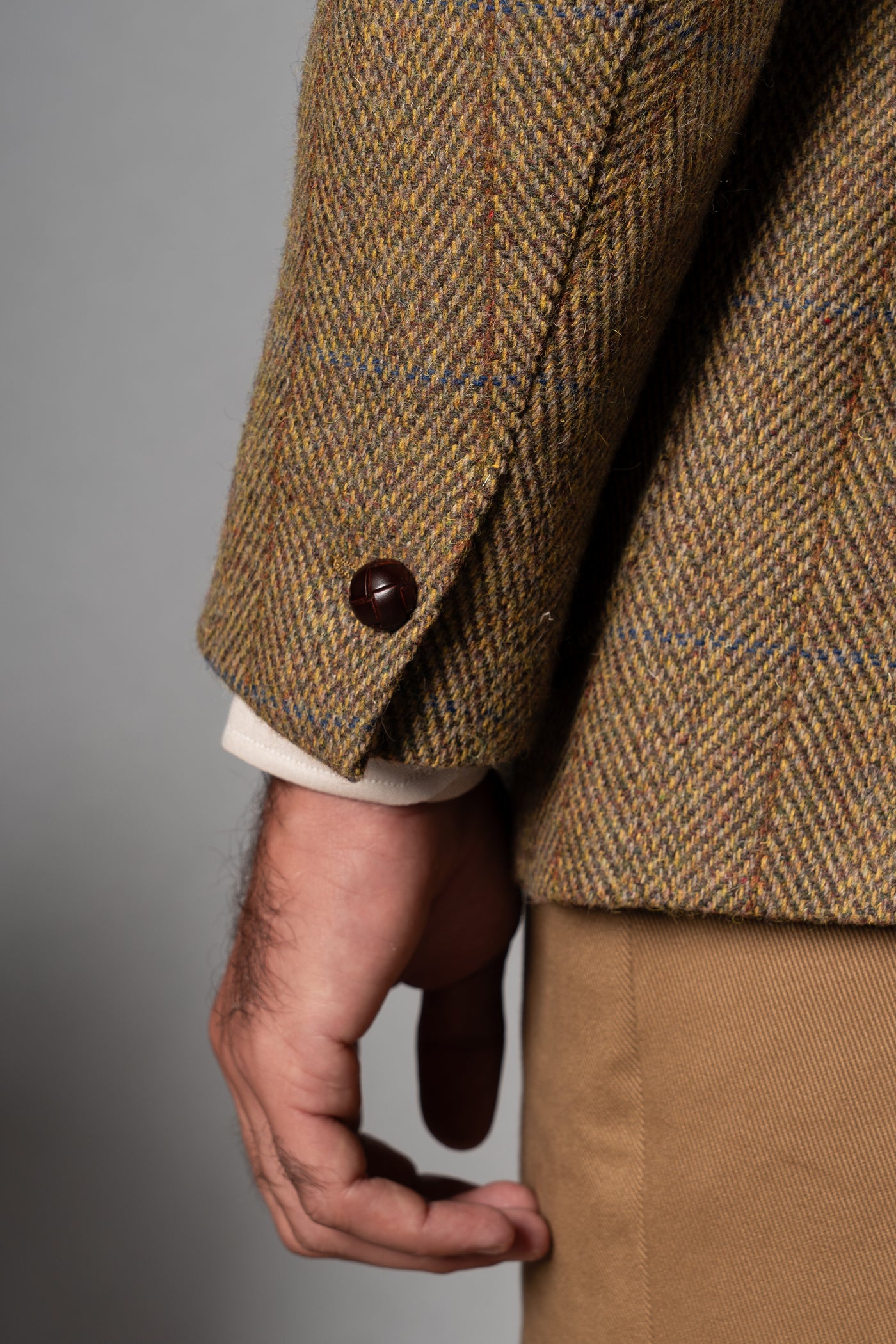 Mustard Tweed Blazer - Blazer a medida BUND