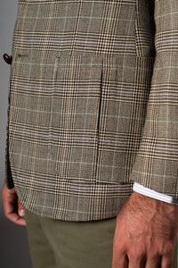 Beige Wales Flannel Blazer - Blazer a medida BUND