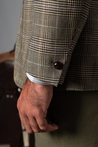 Beige Wales Flannel Blazer - Blazer a medida BUND