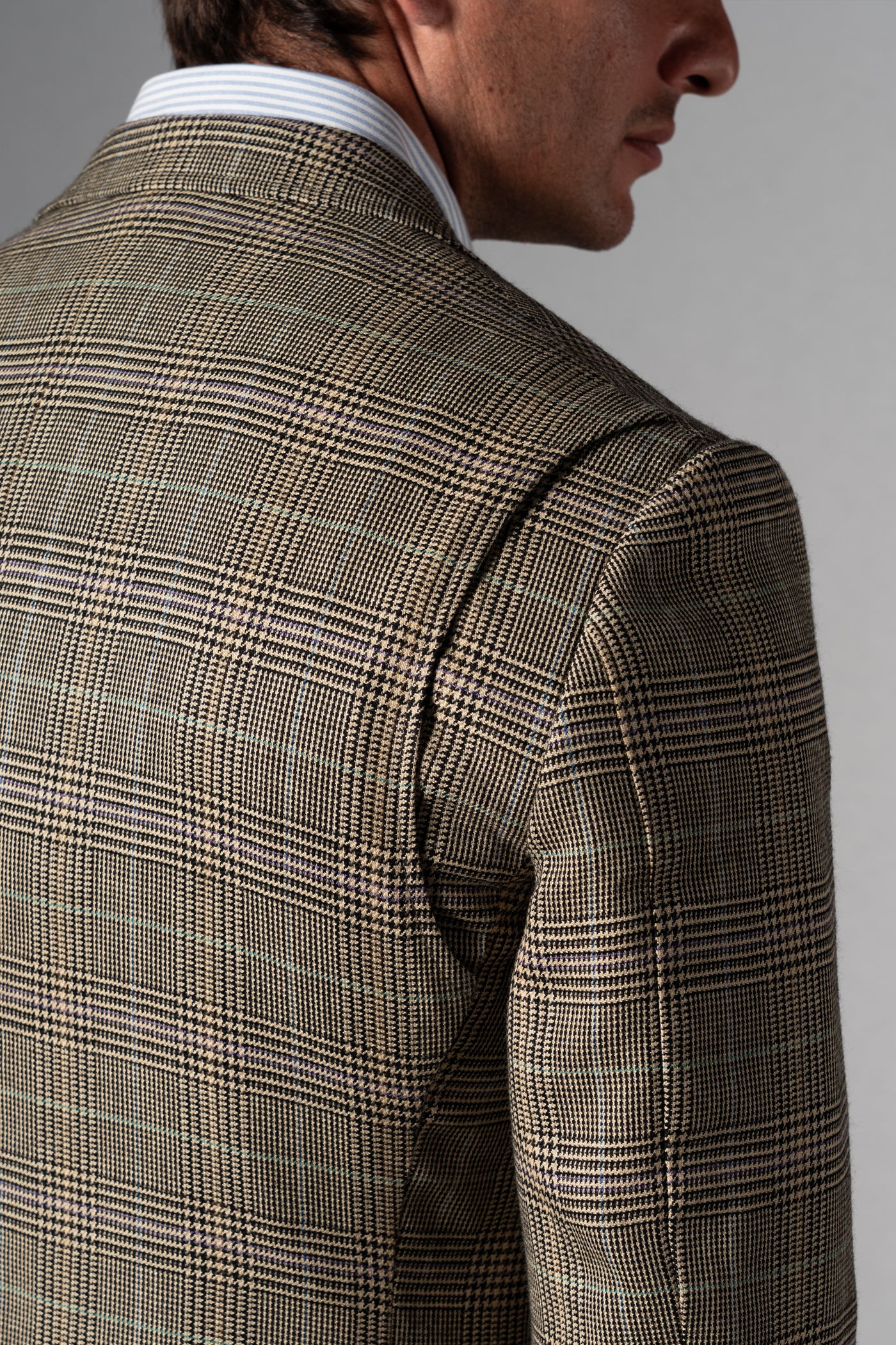 Beige Wales Flannel Blazer - Blazer a medida BUND
