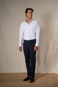 Plain Technical White Soft Shirt