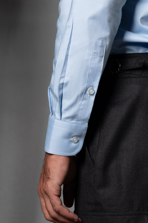 Oxford Blue Cotton Casual Shirt