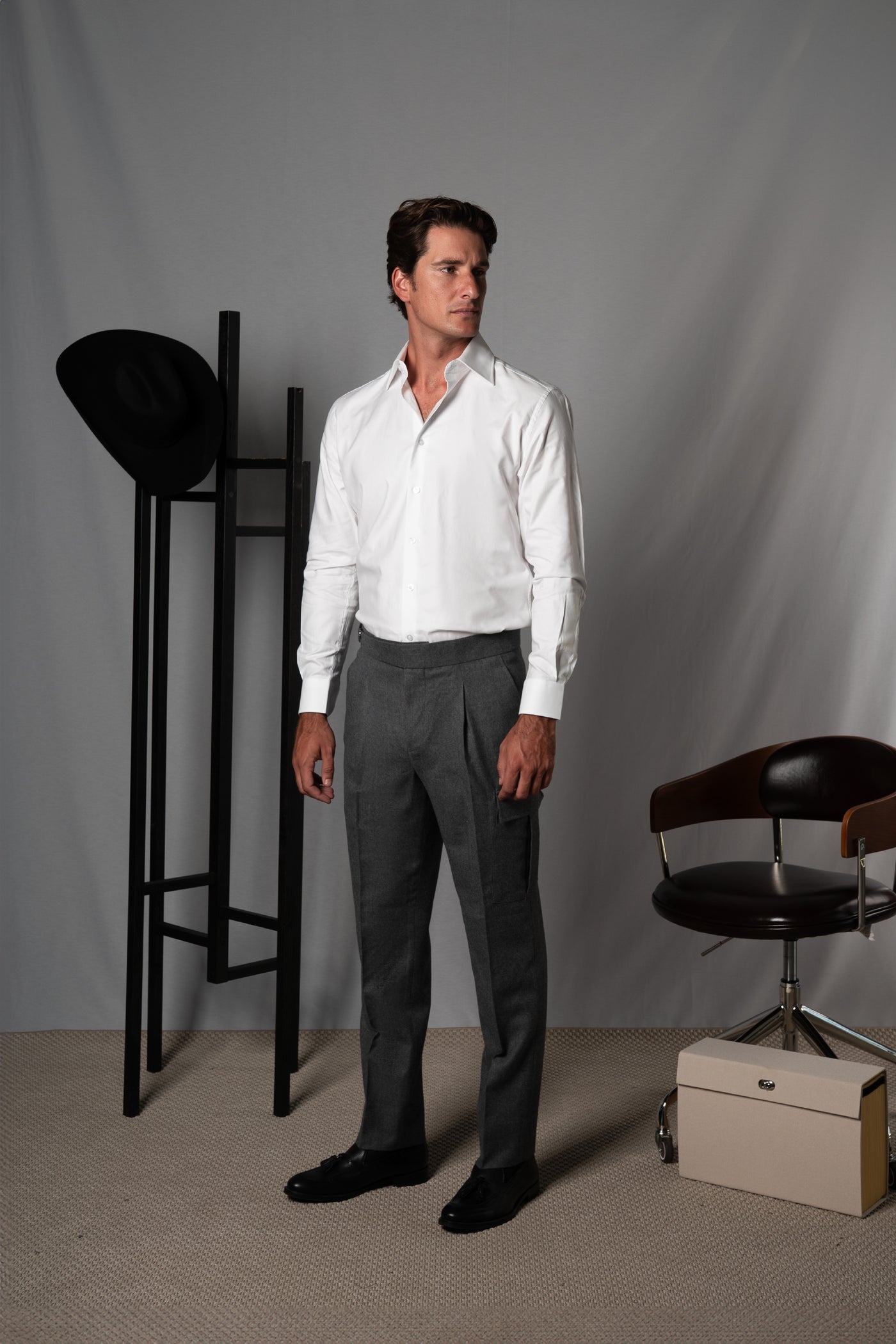 Oxford White Cotton Casual Shirt - Camisa BUND