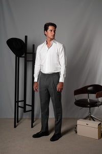 Oxford White Cotton Casual Shirt - Camisa BUND