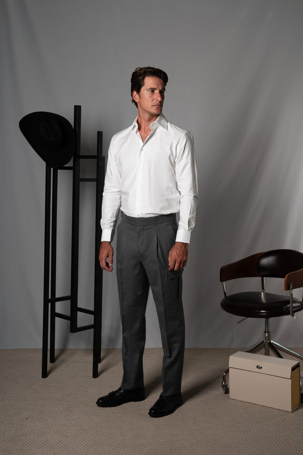 Oxford White Cotton Casual Shirt